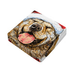 Santa Labrador Retriever Print Outdoor Seat Cushion Cover