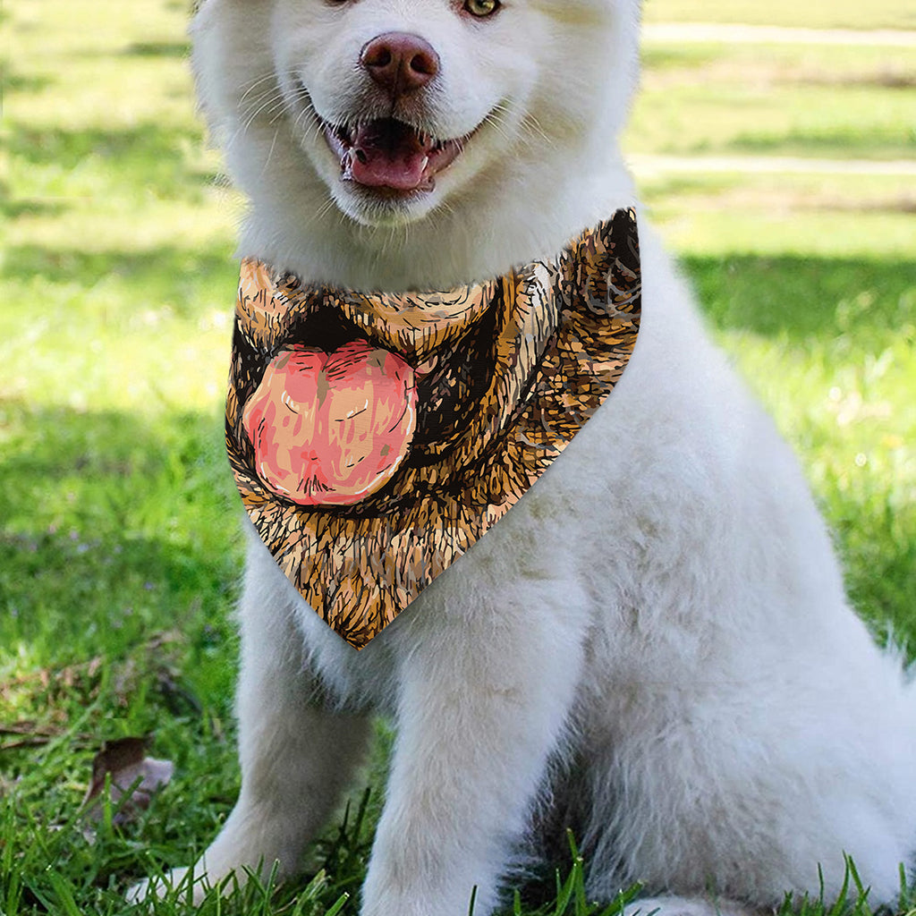 Santa Labrador Retriever Print Over The Collar Dog Bandana