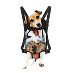 Santa Labrador Retriever Print Pet Carrier Backpack
