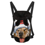 Santa Labrador Retriever Print Pet Carrier Backpack