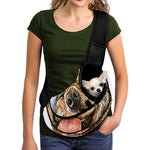Santa Labrador Retriever Print Pet Sling Carrier