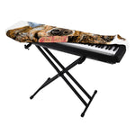 Santa Labrador Retriever Print Piano Keyboard Cover