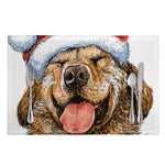 Santa Labrador Retriever Print Placemat