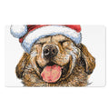 Santa Labrador Retriever Print Polyester Doormat