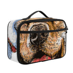 Santa Labrador Retriever Print Portable Lunch Bag