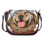 Santa Labrador Retriever Print Saddle Bag