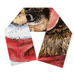 Santa Labrador Retriever Print Scarf