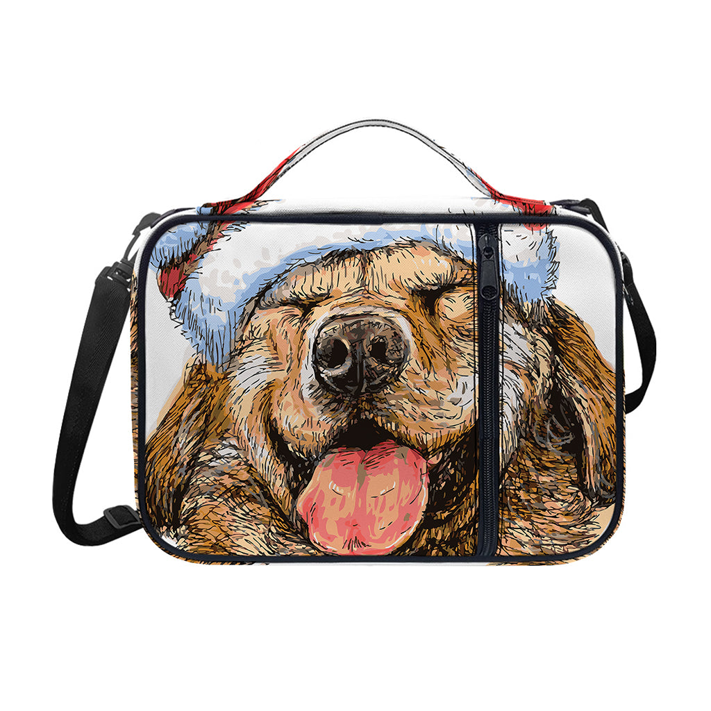 Santa Labrador Retriever Print Shoulder Strap Bible Bag