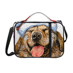 Santa Labrador Retriever Print Shoulder Strap Bible Bag