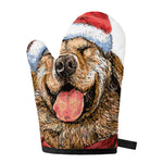 Santa Labrador Retriever Print Single Oven Mitt