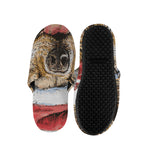 Santa Labrador Retriever Print Slippers