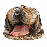 Santa Labrador Retriever Print Snapback Cap