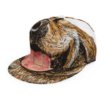 Santa Labrador Retriever Print Snapback Cap