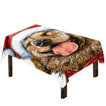 Santa Labrador Retriever Print Tablecloth