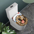 Santa Labrador Retriever Print Toilet Lid Cover
