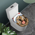 Santa Labrador Retriever Print Toilet Lid Cover
