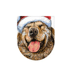 Santa Labrador Retriever Print Toilet Lid Cover