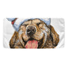 Santa Labrador Retriever Print Towel