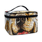 Santa Labrador Retriever Print Travel Makeup Bag