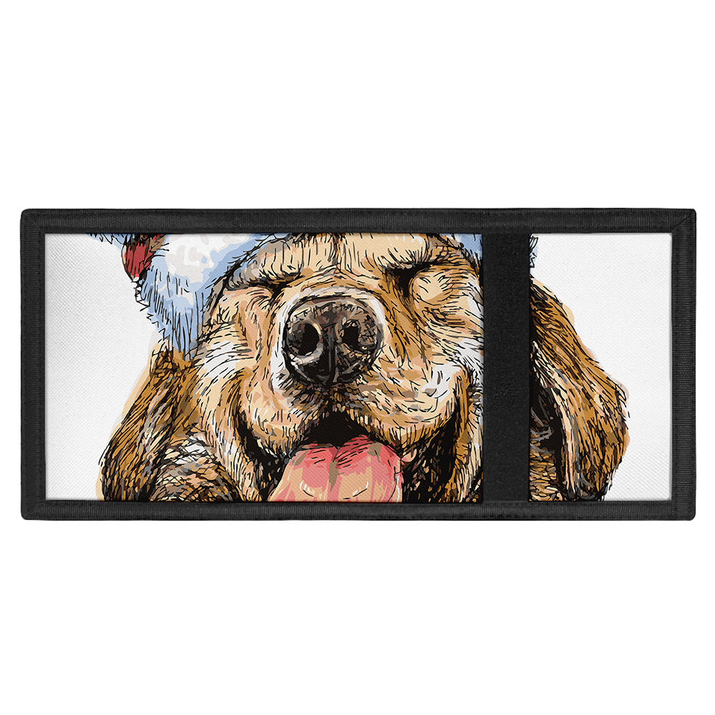Santa Labrador Retriever Print Trifold Wallet