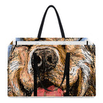 Santa Labrador Retriever Print Utility Tote Bag