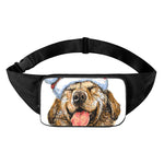 Santa Labrador Retriever Print Waist Bag