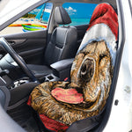 Santa Labrador Retriever Print Waterproof Car Seat Cover