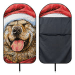 Santa Labrador Retriever Print Waterproof Car Seat Cover