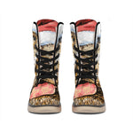 Santa Labrador Retriever Print Winter Boots