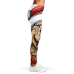 Santa Labrador Retriever Print Women's Leggings