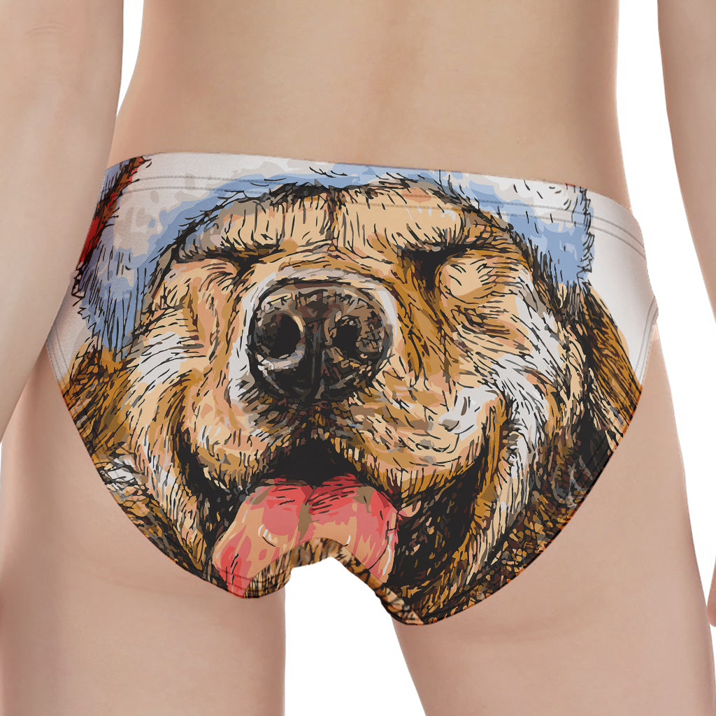 Santa Labrador Retriever Print Women's Panties