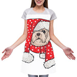 Santa Shih Tzu Print Adjustable Apron