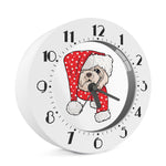 Santa Shih Tzu Print Alarm Clock