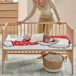 Santa Shih Tzu Print Baby Crib Sheet