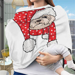 Santa Shih Tzu Print Baby Seat Cover