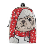 Santa Shih Tzu Print Backpack