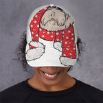 Santa Shih Tzu Print Baseball Cap