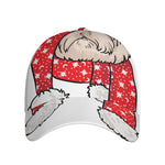 Santa Shih Tzu Print Baseball Cap