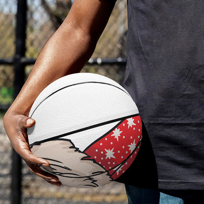 Santa Shih Tzu Print Basketball