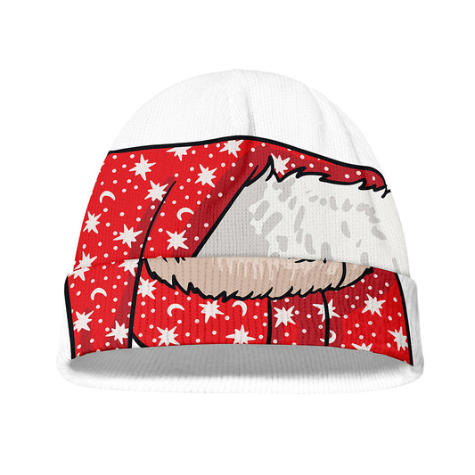Santa Shih Tzu Print Beanie