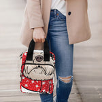 Santa Shih Tzu Print Bible Tote Bag