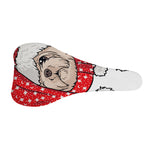 Santa Shih Tzu Print Bicycle Seat Cover
