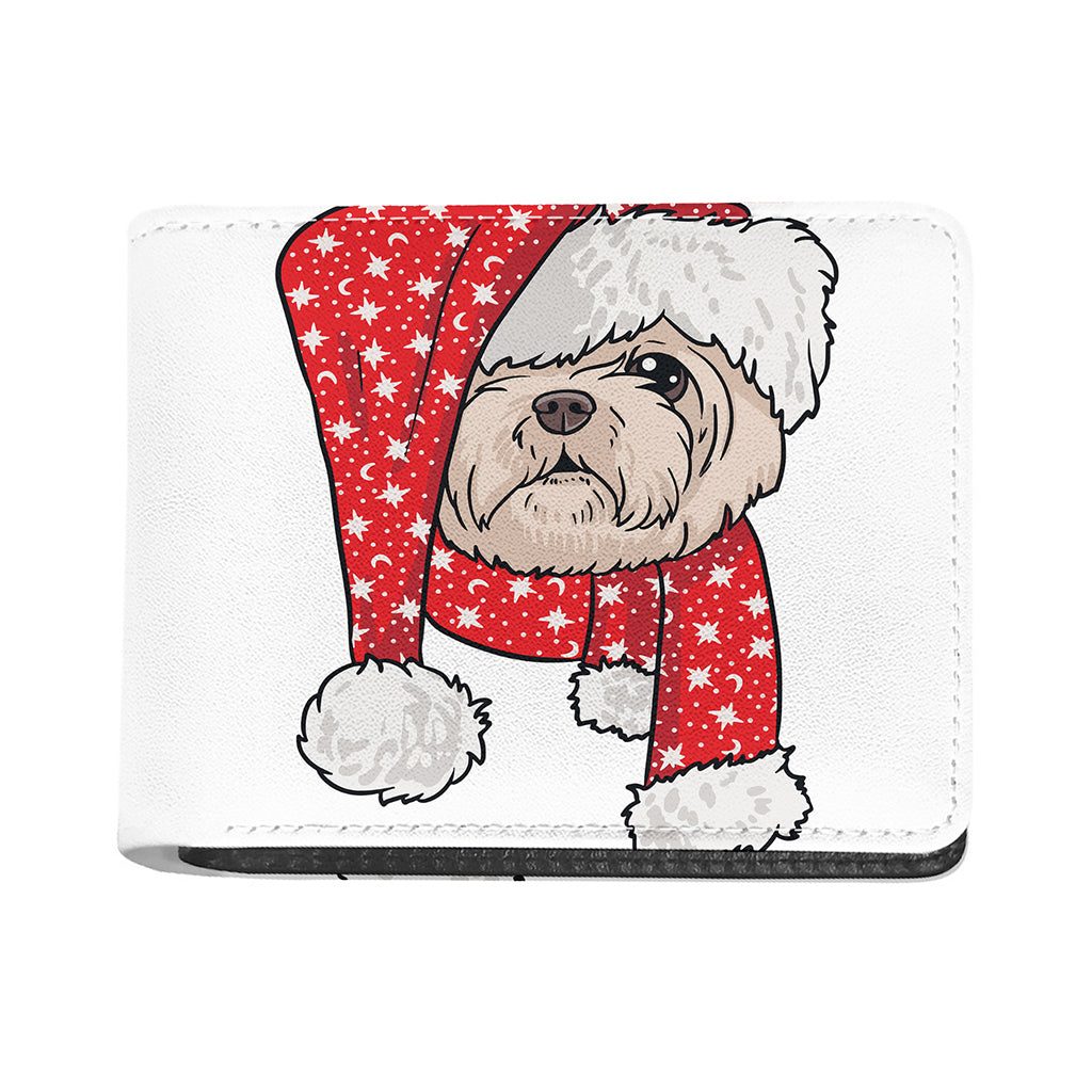 Santa Shih Tzu Print Bifold Wallet