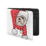 Santa Shih Tzu Print Bifold Wallet