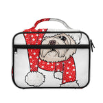 Santa Shih Tzu Print Briefcase Bible Bag