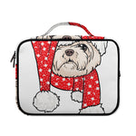 Santa Shih Tzu Print Briefcase Bible Bag