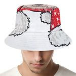 Santa Shih Tzu Print Bucket Hat
