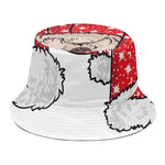 Santa Shih Tzu Print Bucket Hat