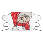 Santa Shih Tzu Print Car Windshield Snow Cover