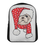 Santa Shih Tzu Print Casual Backpack